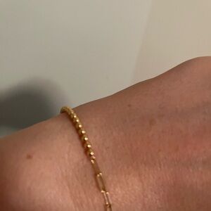 Sarah Baeumler luxury gold plated bracelet